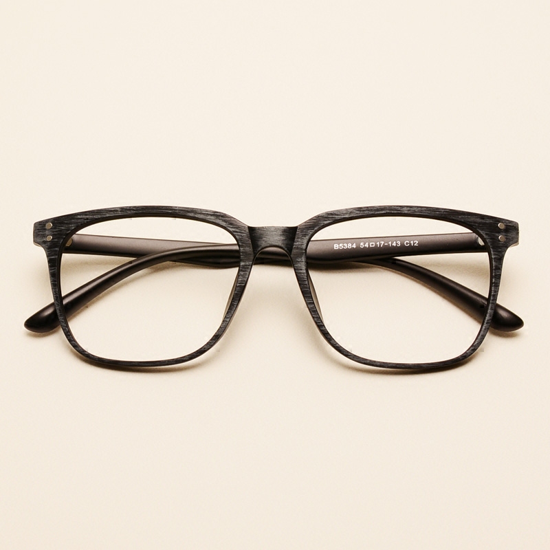 Ultra light tr90 men and women 100 lap fashion wood grain retro glasses frame large frame repair face type matching myopia astigmatism discoloration
