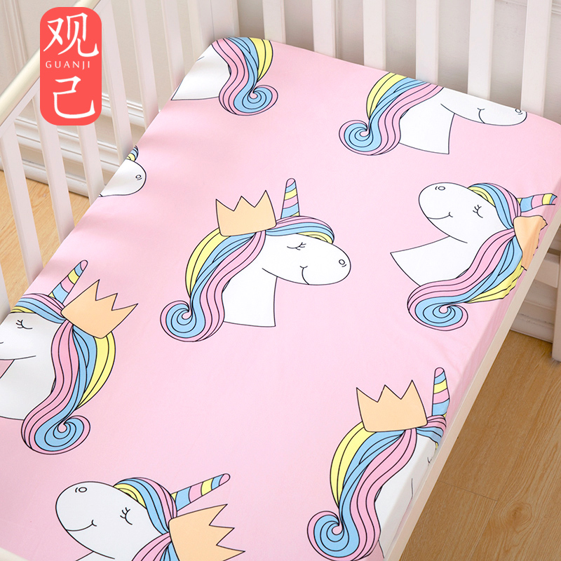 Crib bed Hat Flange Suede Coral Suede Thicken bed Gasawara Winter Baby Plus Suede Nap Children Nursery Bed Linen