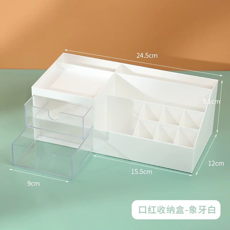 Universal table creative storage box, plastic makeup box for office for boxes, storage system, stationery, capacious pens holder