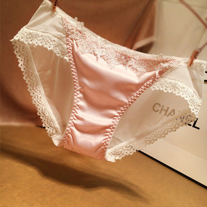 ~Net red (1-3 pieces) sexy lace panties women hot transparent comfort mesh women's low-rise briefs