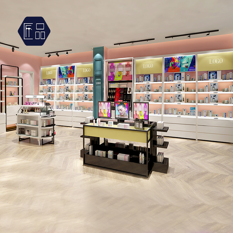 Custom Cosmetics Display Cabinet Brief About Medecine Color Makeup Display Shelf Set As Beauty Salon Shelf Stand Show Shelf