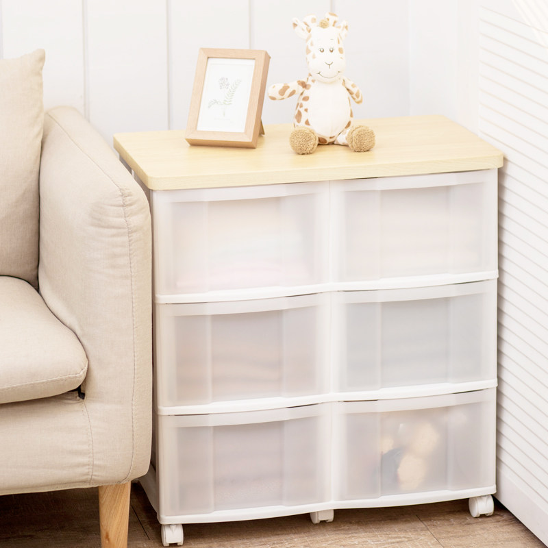 Alice iris living room storage cabinet double row drawer type plastic simple locker multifunctional bedroom chest of drawers