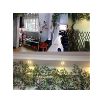 Simulated leaves branches dead trees vines fake grape leaves living room interior decoration green plants vines fake cherry blossoms rattan ceiling