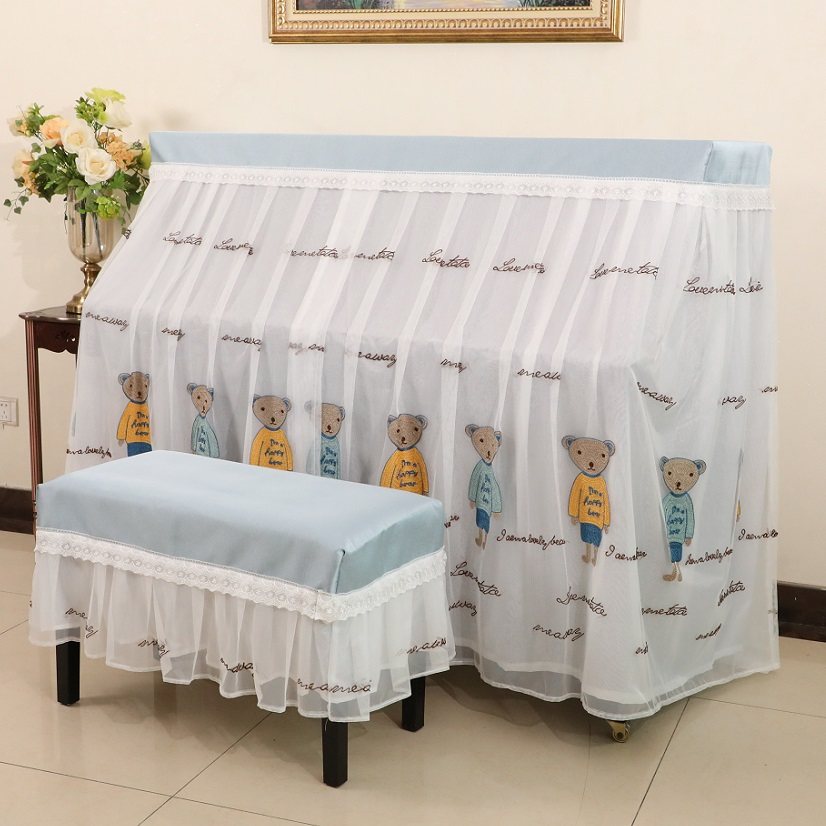 New Piano Cover Full Cover Modern Simple Nordic Princess Fabric Lace Dust Cover Cover Cover Korean Piano
