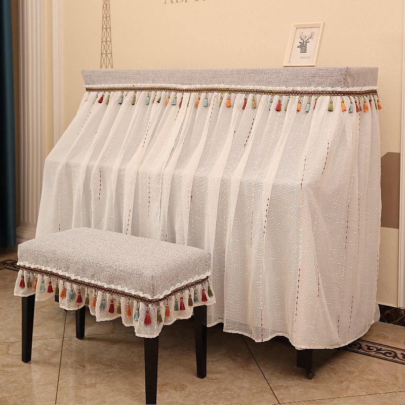 Piano Hood Half Hood Nordic Piano Sleeve Dust Cover Cloth Art Lace Princess Children Modern Minimalist Piano Clog-Taobao