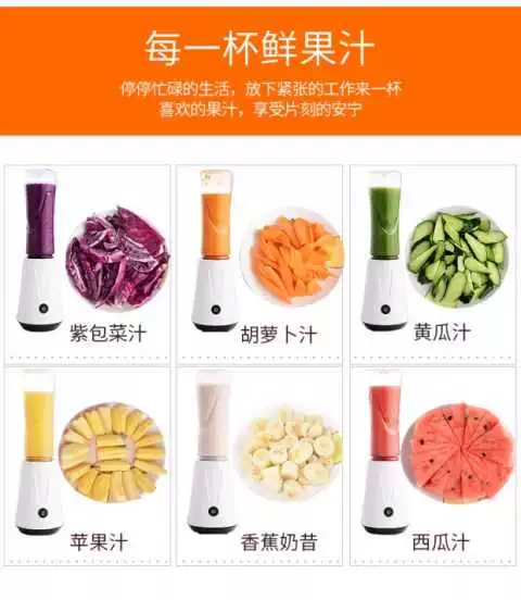 Máy ép trái cây sữa đậu nành 600ml nhỏ học sinh cầm tay có thể sạc lại nước trái cây nhỏ cầm tay - Máy ép trái cây
