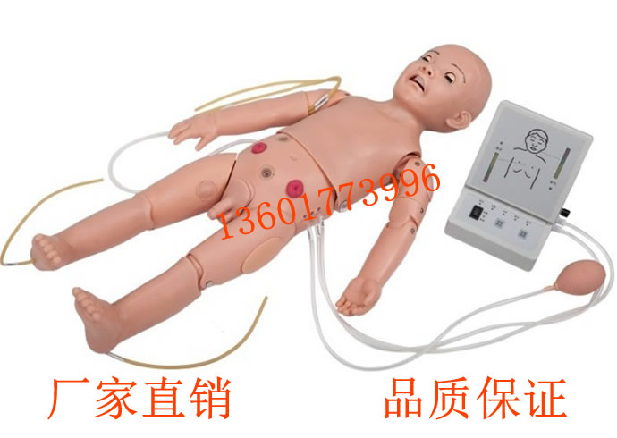 全功能一岁儿童高级模拟人 一岁儿童护理及CPR模拟人 T432