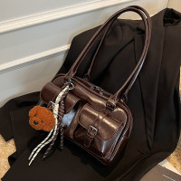 Xu Yunzhen's same model as Korean blogger's niche bowling underarm bag, large-capacity commuting shoulder handbag