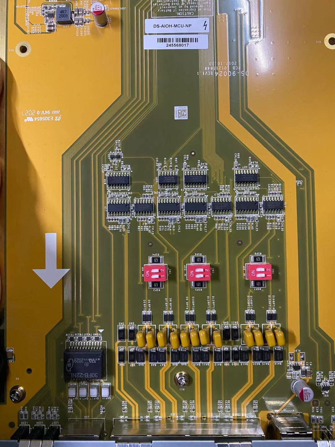 DS-AIOH-MCU-NP board B21 B20 DS-6404HFH-AIOH-ED