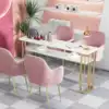 Nail art table and chair Table and chair set A special economic combination Single and double three-person table stool Simple and modern