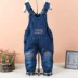 Quần lửng denim trẻ em đẹp cho mùa xuân và mùa thu tải kho báu nam nữ quần cotton đôi 0-1-2 tuổi phiên bản Hàn Quốc quần áo trẻ em cao cấp Quần jean