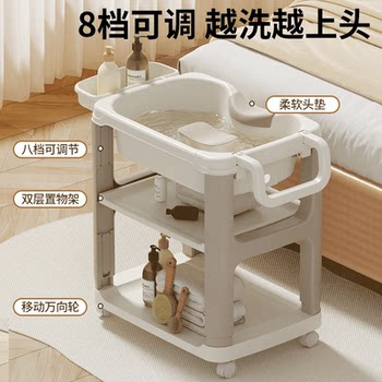 Shampoo Basin for Bedridden Patients, Home Use, Flat-Laying Type, for Pregnant Women and Postpartum Care, Elderly Head Soaking Basin, Water Circulation Head Therapy