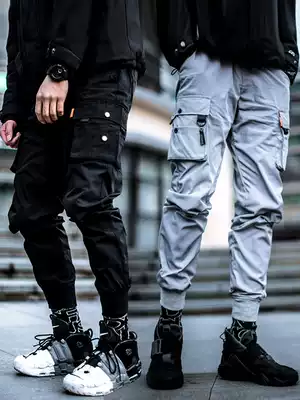 KILLWINNER Multifunctional Pocket Foot Pants Brand Sports Casual Pants National Tide Pants Men