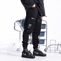 KILLWINNER new Shaka three-dimensional pocket stitching three-dimensional pocket Tide brand street sports tie pants