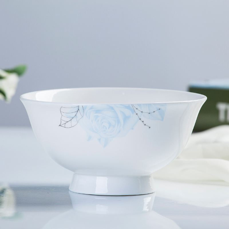 Jingdezhen bowls large ipads soup bowl rice bowls rainbow such use ceramic bowl suit household eating adult creative combination