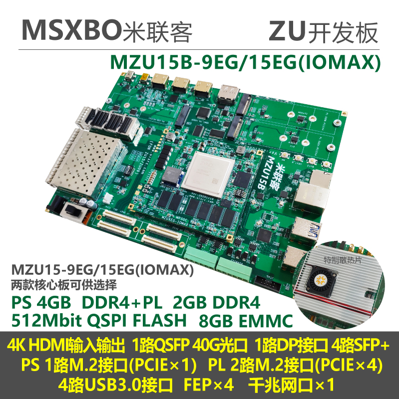 Millianz ZU15B development board UltraScale MPSOC 15EG 9EG 9EG ZUC102 ZUC102