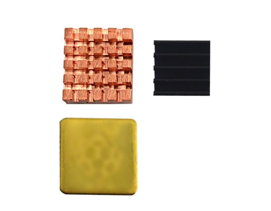 raspberry pi 3b strawberry pie 2nd generation 3rd generation B heat sink accessories with adhesive pure copper