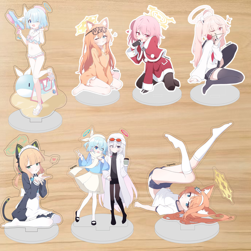 Hagoonha Blue Archive Merchandise Acrylic Standee Xiaomai, Mary, Qinna, Arona Hagoonha Blue Archive Merchandise Acrylic Standee Xiaomai, Mary, Qinna, Arona