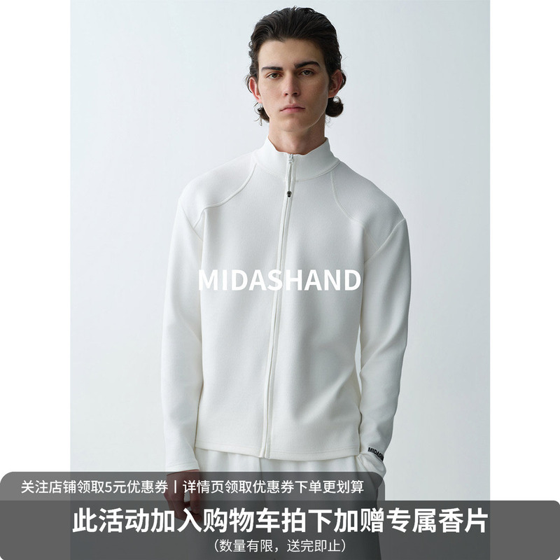 Midashand 26Ss Zipper Knit Cardigan Men's Stand Collar Jacket Outdoor Slim Fit Inner Layer Long Sleeve Men Midashand 26Ss Zipper Knit Cardigan Men's Stand Collar Jacket Outdoor Slim Fit Inner Layer Long Sleeve Men