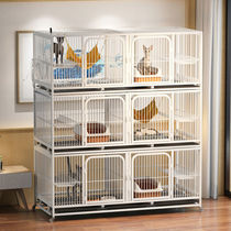 Cat Cage Pet Breeding Breeding Cage Triple Cat Cage Home Breeding Cat House Cat Large Two Double Layers Indoor