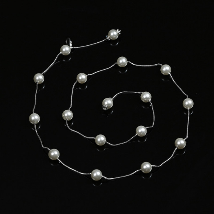 Belly Leather Dance Waist Chain 2019 New Metal Artificial Pearls Belt Beginners Accessories Sexy Decorative women