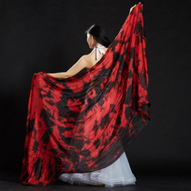 Belly leather dance scarves dance scarves wrap dress gradient colours Indian dancing with silk scarves for real silk hand throwing