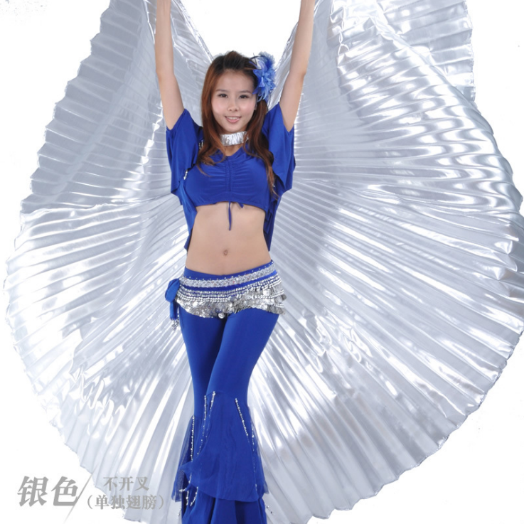Belly Dance Golden Wings Dance Props Adults Big Golden Wings Performance Wings 360 Degrees Golden Wings Golden Wings-Taobao