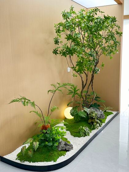 High-End Artificial Horsewood Hanging Tree for Indoor Decoration, Landscape Tree for Window Displays, Fake Plant for Stairway Landscaping