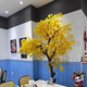 Large Artificial Floor-Standing Indoor Decorative Yellow and Red Maple Tree for Mall Window Displays, Fake Maple Leaf Tree Landscaping Ornament
