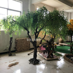 Simulated Willow Trees, Artificial Tree Decorations, Large Artificial Plants for Interior Decoration, Living Room, Shopping Mall, Hotel Fake Tree Ornaments