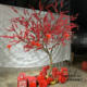 Simulated Red Fruit Tree, New Year Decoration Tree, Simulated North American Holly Tree, Red Fortune Tree, New Year's Eve Flower, Large Wishing Tree