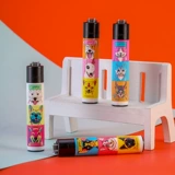 Одноразовая мультяшная зажигалка с шестернями для уличного катания