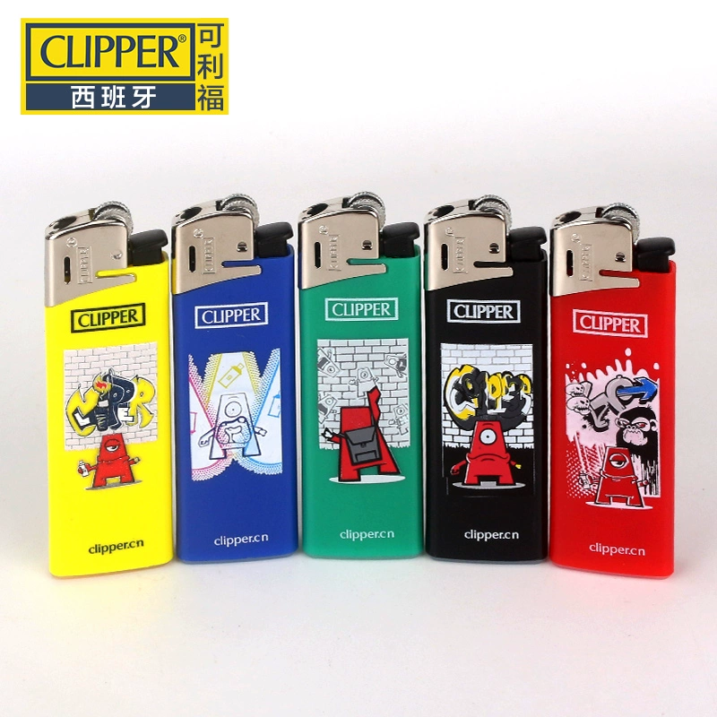 TP21 Châu Âu và Mỹ graffiti Tây Ban Nha clipper california nhẹ hơn máy bơm đá lửa nylon sáng tạo bật lửa clipper