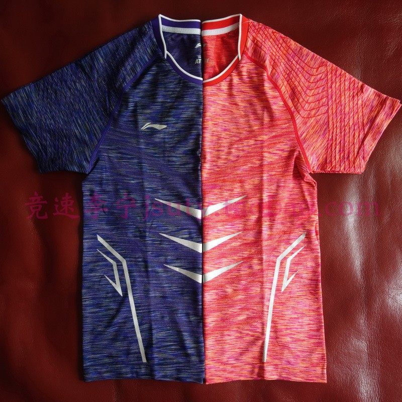 China Li Ning badminton national team finals speed dry men's and women's competition uniforms sports competition blouses AAYM141