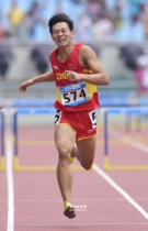 Non-commercial version of Li Ning sponsored the national track and field team flag mens running competition top shorts set