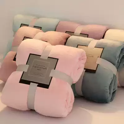 Small blanket office nap blanket single winter sheets coral velvet lunch break quilt summer thin air-conditioned blanket