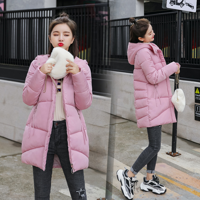 2019 mùa đông Hàn Quốc phiên bản của mùa chống xuống áo khoác bông bông bông ẩm sóng mui xe lỏng lẻo sinh viên nữ yonsthyaine áo bông dày
