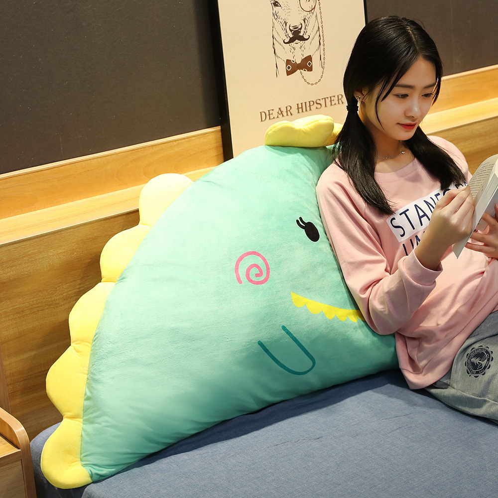 Creative cartoon bedside cushion backrest bed tatami headboard soft bag backrest removable and washable waist pillow