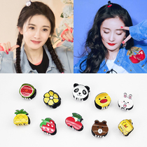 Strawberry hairpin lolita net red fruit hairpin grab clip small bangs clip Childrens cute top clip hair hair headdress