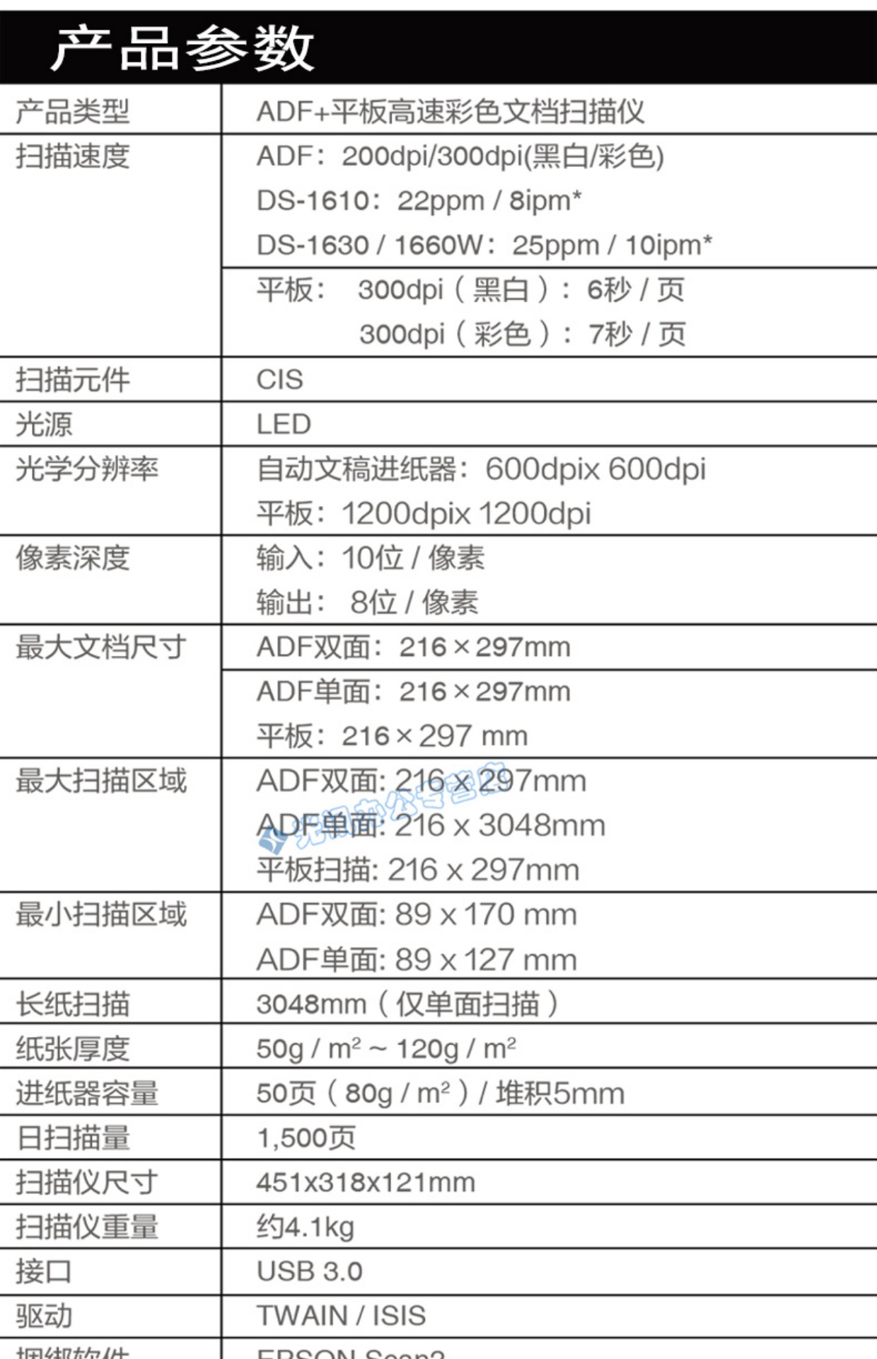 Máy tính bảng Epson DS-1660W / 1630 + Giấy tự động Màu hai mặt Máy quét HD tốc độ cao Văn phòng A4 - Máy quét