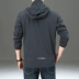 Jeep Shield Coat Male 2019 Mùa xuân và mùa thu Mới Casual Kích thước lớn Áo khoác lửng nam trùm đầu ngoài trời Charge Top - Áo khoác đôi Áo khoác đôi