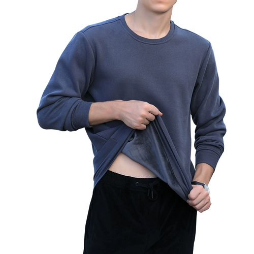 Утепленная демисезонная утепленная толстовка, приятная телу осенняя футболка, куртка, лонгслив, 2024 года, оверсайз