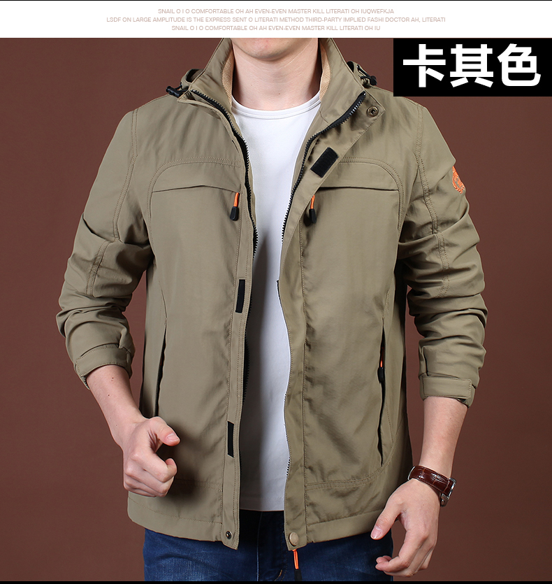 Áo khoác nam Jeep Shield Thời trang giản dị Kích thước lớn Áo khoác rộng Assault Áo trẻ trung Áo khoác nam mùa đông ao khoac nam