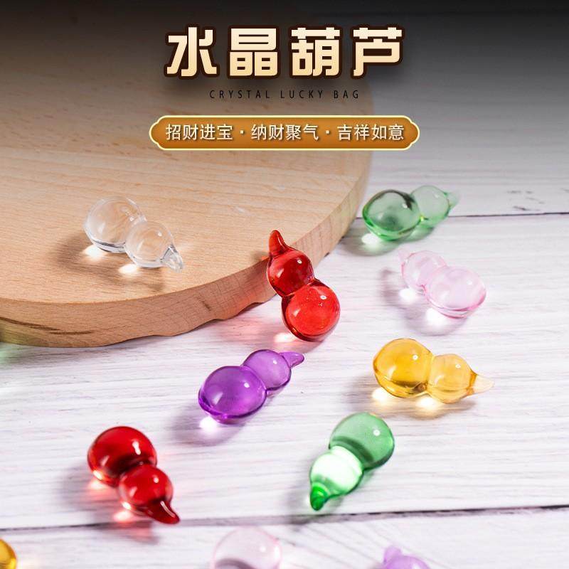 Красочные маленькие украшения ручной работы из хрусталя в виде тыквы lucky Jinbao, подарки на новоселье, украшения для гостиной с орнаментом