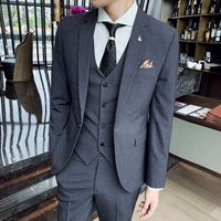 G1671 Dark Grey {костюм + жилет + брюки}