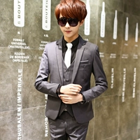 201 серый (костюм + жилет + брюки), чтобы ведущий ведущий ремень