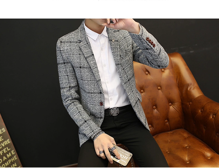 Áo khoác phao phong cách Hàn Quốc, áo khoác một mảnh, thời trang thu đông mùa đông Xiaoxi slim fit xu hướng đẹp trai trẻ trung phù hợp với nam giới - Cực lớn