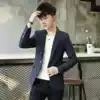 Suit suit Men's groom wedding dress Plaid suit three-piece suit Korean slim best man costume British style