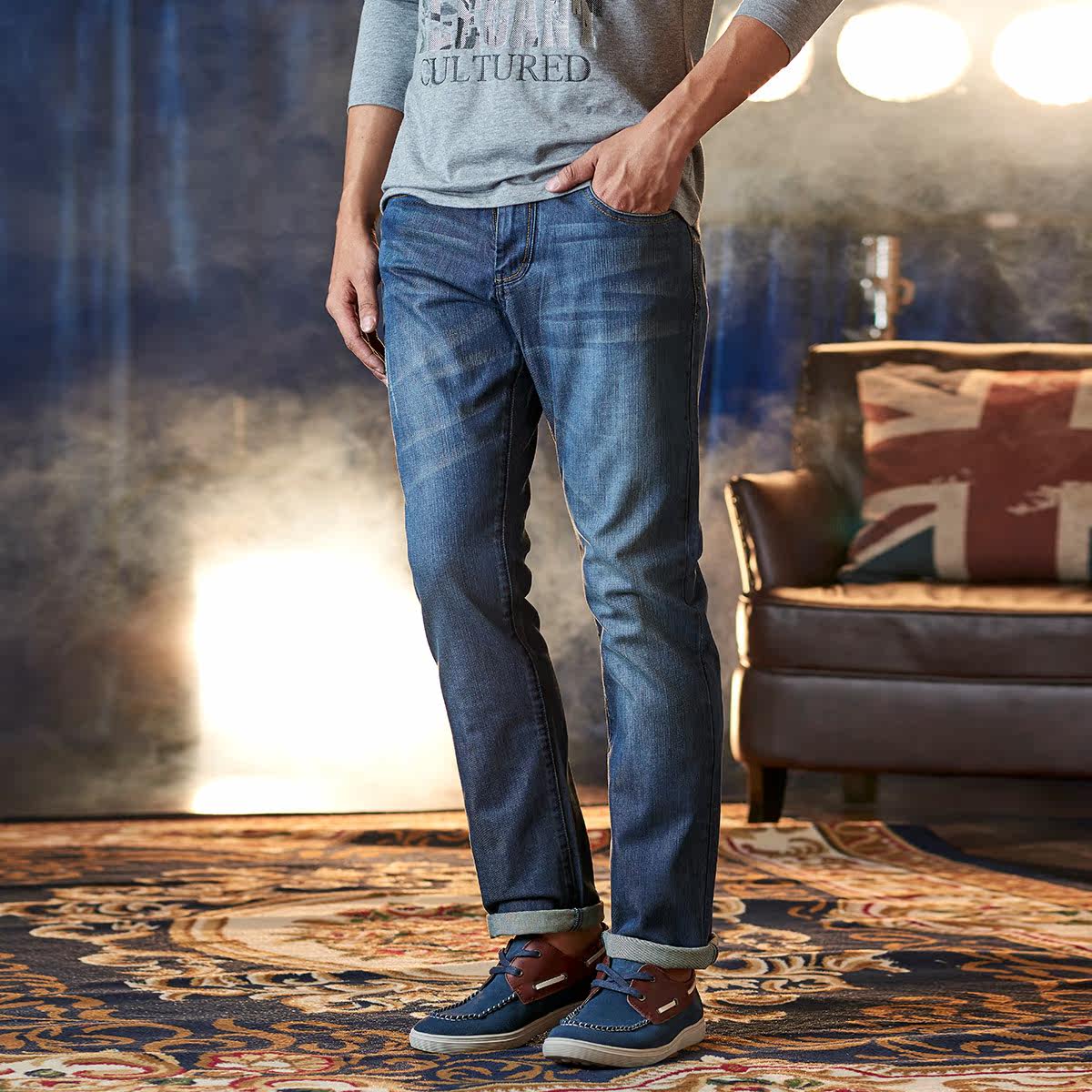 Jeans homme EDENBO en coton - Ref 1480957 Image 8