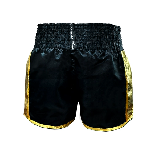 Новые шорты для тайского бокса, боксерские штаны с высоким хлыстом, блестящая кожаная отделка по бокам, боевая форма для тайского бокса.